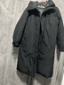 MUJI男式 不易沾水 羽絨大衣 男士羽絨服長(cháng)款男款 25年冬季男裝外套 黑色 M (170/92A) 曬單實(shí)拍圖