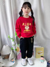 G.duck兒童新年衛衣套裝2026春節新款馬年本命年衣服男女紅色喜慶拜年服 紅衛衣-黑長(cháng)褲-馬上暴富【春秋】 薄款 120 cm 曬單實(shí)拍圖