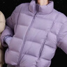 鷺青一原創(chuàng  )【無(wú)虞】三星90白鴨絨羽絨服女冬復古立領(lǐng)輕薄保暖外套 紫色 M 拍照穿 曬單實(shí)拍圖