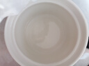 瓦罐湯燉盅家用隔水燉陶瓷罐蒸蛋帶蓋雞蛋羹一人份小湯盅燉罐煲湯 【白色-特厚款】燉盅單個(gè)裝 500ml 曬單實(shí)拍圖