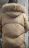 鴨鴨（YAYA） 狐貍毛領(lǐng)冬季羽絨服女士中老年媽媽冬裝新款加厚連帽厚外套送禮 卡其色 3XL 建議130-145斤 曬單實(shí)拍圖