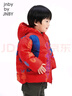 jnby by JNBY新款江南布衣嬰童連帽羽絨服中長(cháng)款可愛(ài)24冬男女童嬰兒YOBC11600 950/紅色系多彩混雜 80cm 充絨量52g 曬單實(shí)拍圖