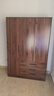 易寶林衣柜現代簡(jiǎn)約翻開(kāi)門(mén)大衣柜胡桃色板式衣柜臥室家用出租房掛衣柜子 120CM胡桃色丨三門(mén)三抽+上門(mén)安裝 曬單實(shí)拍圖