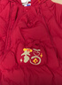 迷你巴拉（minibala）羽絨服連體衣外出嬰兒衣服紅色周歲衣服百日禮送人 中國紅60611 -福氣滿(mǎn)滿(mǎn) 90 【充絨量76.2g】 曬單實(shí)拍圖