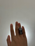 薇薇安·威斯特伍德（Vivienne Westwood）西太后戒指女土星標志 指戒 925銀 送女朋友生日禮物女圣誕節禮物 黑色 S碼 曬單實(shí)拍圖