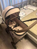 盟石（cute stone）嬰兒車(chē)0-3歲用折疊可坐可躺帶減震新生兒寶寶高景觀(guān)輕便嬰兒推車(chē) 卡其色【可坐可躺+一鍵收車(chē)+雙向+避震】 曬單實(shí)拍圖