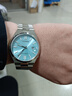 西鐵城（CITIZEN）生日禮物手表男機械男表時(shí)尚商務(wù)FF系列飛行軍旅風(fēng)鋼帶腕表 NJ0151-88M銀表冰藍盤(pán) 曬單實(shí)拍圖