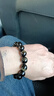 石玥珠寶收藏級14mm金貓眼天然黑曜石手串本命年轉運珠水晶手鏈男女士款 曬單實(shí)拍圖