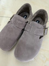 百麗厚底毛毛鞋增高勃肯鞋男鞋冬新款舒適休閑鞋B3701 灰絨里 44 曬單實(shí)拍圖