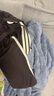 阿迪達斯（adidas）運動(dòng)褲女寬松闊腿棉質(zhì)休閑舒適百搭毛圈布香蕉褲 深棕 L 曬單實(shí)拍圖