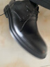 YRC意爾康男鞋正裝商務(wù)皮鞋低幫系帶皮鞋男英倫潮流男鞋真皮男鞋 黑色四季款 單層 11030 43 曬單實(shí)拍圖
