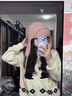 樂(lè )卡利粉色針織毛線(xiàn)帽女2026護耳飛行帽保暖百搭顯臉小滑雪雷鋒帽子 毛線(xiàn)護耳雷鋒帽【粉色】 曬單實(shí)拍圖