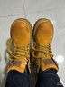 駱駝（CAMEL）【王俊凱同款】馬丁靴男鞋冬季新款高幫大黃靴女戶(hù)外工裝登山靴子 GE122W7757T 金黃色 (男款) 41 曬單實(shí)拍圖
