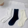 JOAE6雙精梳棉堆堆襪子女秋冬新款中筒襪無(wú)骨搭配小皮鞋女士月子襪 曬單實(shí)拍圖