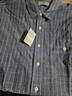 佐丹奴襯衫男新款純棉青年布帥氣通勤正裝單口袋長(cháng)袖襯衫01045105 70藍白條紋-單口袋 M 曬單實(shí)拍圖