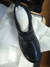 百麗（Belle）男鞋緩震科技真皮正裝鞋商場(chǎng)款四季厚底休閑皮鞋加絨7WF01AM3 黑色-單里 43 (265mm) 曬單實(shí)拍圖