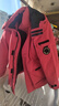 鴨鴨（YAYA）羽絨服男女同款加厚戶(hù)外冬季新款貉子毛領(lǐng)騏驥紅色本命年保暖外套 紅色 L (175/92A) 曬單實(shí)拍圖