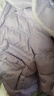 巴拉巴拉童裝女童羽絨服連帽冬裝外套甜美大翻領(lǐng)時(shí)尚洋氣保暖上衣 粉紫70032-白鴨絨 110 （充絨量115g） 曬單實(shí)拍圖