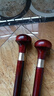 小葉紫檀拐杖 紫檀實(shí)木質(zhì)手杖老人防滑拐杖紳士老 紫檀圓頭款 曬單實(shí)拍圖