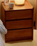 家逸全實(shí)木床頭柜臥室床邊柜高級感簡(jiǎn)約小戶(hù)型收納柜子置物架2025新款 曬單實(shí)拍圖