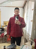 七匹狼【石墨烯】羽絨服男士冬季保暖新年紅色厚款男裝外套 深紅 2XL 曬單實(shí)拍圖