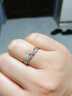 芯奢浪漫花枝情侶對戒一對小眾百搭款戒指七夕紀念日送男女友生日禮物 勿忘我女款 曬單實(shí)拍圖