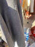 燕潯灰色韓系連帽紐扣長(cháng)袖針織衫女2025秋冬新款時(shí)尚休閑顯瘦寬松上衣 灰色 L -105-115斤 曬單實(shí)拍圖