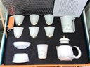 介屋冰種羊脂玉白瓷功夫茶具套裝家用高檔輕奢辦公室茶杯茶壺整套泡茶 幻山茶壺套裝1號（禮盒裝） 10頭 曬單實(shí)拍圖