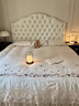 ZOZIEZB法式棉麻四件套柔軟簡(jiǎn)約花卉刺繡花邊床單被套透氣少女風(fēng)床上用品 棉麻-香緹 1.5m/1.8 床單款 （被套200*230cm） 曬單實(shí)拍圖