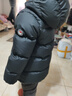 保姆鵝 兒童羽絨服寶寶白鴨絨外套防風(fēng)冬裝男童女童加厚保暖[NG2764] 炭黑 130 曬單實(shí)拍圖