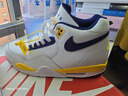 NIKE耐克官方男鞋秋冬運動(dòng)鞋AIR FLIGHT 89氣墊休閑鞋AJ4兄弟跑步鞋 AJ4兄弟款/紫金湖人 42.5 曬單實(shí)拍圖