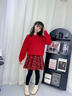 OVE女童連衣裙紅色中國風(fēng)兒童2026新款套裝馬年本命年大童秋冬季裙子 4507紅色短裙 140 cm 曬單實(shí)拍圖