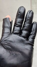 JEEP SPIRIT冬季皮手套男騎車(chē)加絨防水摩托車(chē)觸屏保暖防風(fēng)加厚漏二指時(shí)尚半指 光面二指款黑色 均碼 曬單實(shí)拍圖