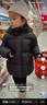 保姆鵝 兒童羽絨服短款連帽聚暖童裝男女童防風(fēng)御寒加厚外套冬[NG2860] 炭黑 120 曬單實(shí)拍圖