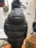 保姆鵝 兒童羽絨服短款連帽聚暖童裝男女童防風(fēng)御寒加厚外套冬[NG2860] 炭黑 130 曬單實(shí)拍圖