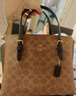 蔻馳（COACH）女包mollie25托特包手提包時(shí)尚單肩斜挎包【正品保證】 【淺棕色】CV965 IMQRX 曬單實(shí)拍圖