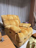 卡薩馳 CAASACI國家補貼大泡芙單人沙發(fā)客廳陽(yáng)臺天鵝絨多功能家庭影院懶人搖搖椅 【厚實(shí)親膚】天鵝絨-姜黃色 電動(dòng)伸展+USB+旋轉+搖擺 曬單實(shí)拍圖