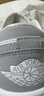 Jordan男女休閑鞋 新年禮物AJ1小迪奧 輕奢感運動(dòng)鞋DC0774-105白灰37.5 曬單實(shí)拍圖