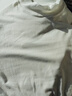 古今（GUJIN）小立領(lǐng)打底衫女內搭保暖上衣莫代爾秋冬基礎百搭修身長(cháng)袖t恤白L 曬單實(shí)拍圖