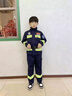 芭麥圖消防員衣服兒童橙色衣服幼兒園角色扮演消防員職業(yè)體驗運動(dòng)會(huì )開(kāi)幕 蘭色消防員套餐四 110 曬單實(shí)拍圖