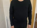 海瀾之家保暖內衣男士秋衣秋褲男100%純棉抗菌防螨秋冬季內衣圓領(lǐng)保暖套裝 100%純棉抗菌防螨-黑色 2XL /180(體重150-170斤) 曬單實(shí)拍圖