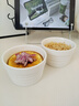 青木尚瓷創(chuàng  )意高級感空氣炸鍋專(zhuān)用舒芙蕾烤碗烤箱用蒸蛋碗陶瓷布丁碗蘸料碗 布丁碗白雪翎 曬單實(shí)拍圖