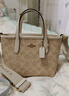 蔻馳（COACH）【品牌直供】女包CITY迷你手提斜挎托特包CW032 新年禮物 曬單實(shí)拍圖