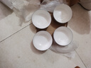 浩雅釉下彩景德鎮陶瓷餐具大容量湯碗飯碗雅玉白瓷6英寸面碗4個(gè)裝 曬單實(shí)拍圖