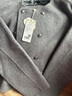 茵曼羊駝桑蠶絲雙面毛呢外套冬女裝小個(gè)子短款大衣上衣 雅典灰 M 曬單實(shí)拍圖