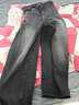 GXG男裝 25秋季新品 寬松直筒復古深色水洗牛仔褲休閑彈力長(cháng)褲子 深灰色 S 曬單實(shí)拍圖