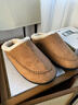 阿芙諾蒂秋冬季棉拖鞋男士家居室內防滑加絨厚底保暖毛毛鞋外穿 棕色 42 曬單實(shí)拍圖