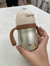 蘇泊爾（SUPOR）寶寶學(xué)飲杯兒童保溫杯彈蓋水杯吸管杯純鈦幼兒園1-3歲小童喝牛奶 曬單實(shí)拍圖