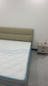 顧家家居（KUKA）門(mén)店同款牛皮雙人床8227月牙米高腳1.8+獨袋彈簧乳膠墊+床頭柜*2 曬單實(shí)拍圖
