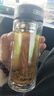 蘇泊爾（SUPOR）雙層玻璃杯辦公泡茶杯男女士茶水分離杯車(chē)載水杯子辦公泡茶杯子 曬單實(shí)拍圖